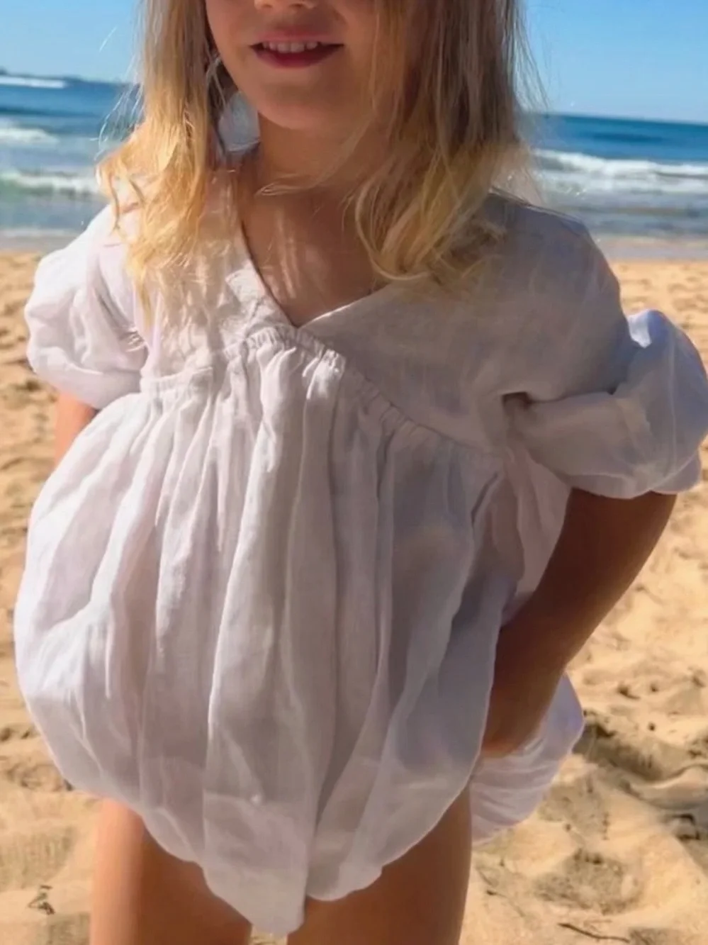 Marlow and Mae Gia Romper 100% Linen